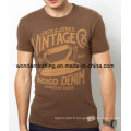 Mode New Design impression coton d&#39;été col rond hommes T-shirt